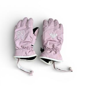 Roxy Light Pink Snow Gloves